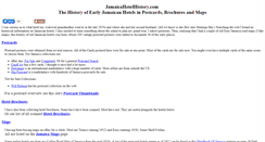 Desktop Screenshot of jamaicahotelhistory.com